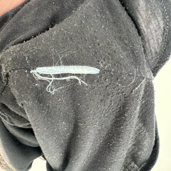 Boden floaty fireworks purple jersey v-neck dress draped comfort sz 12 TALL long - Picture 8 of 8